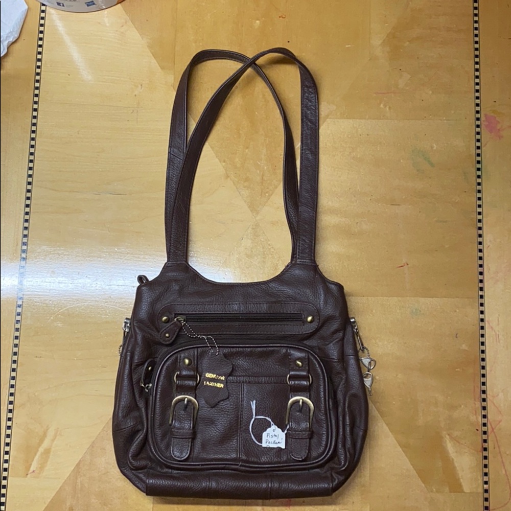 Genuine leather conceal and carry purse